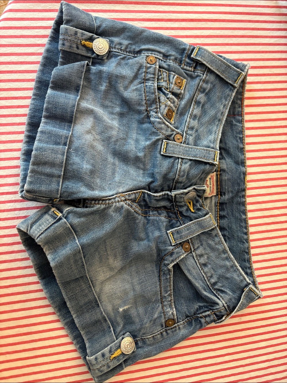 True Religion Light Blue Boyfriend Jeans
